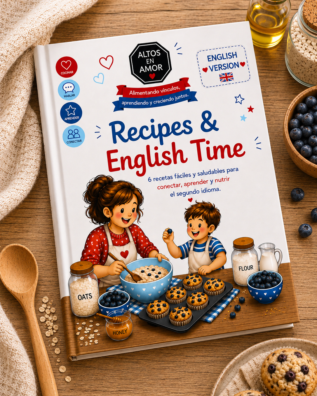 Recipes & English Time | eBook digital para acompañar a tus hijos en el aprendizaje del segundo idioma | 🇬🇧